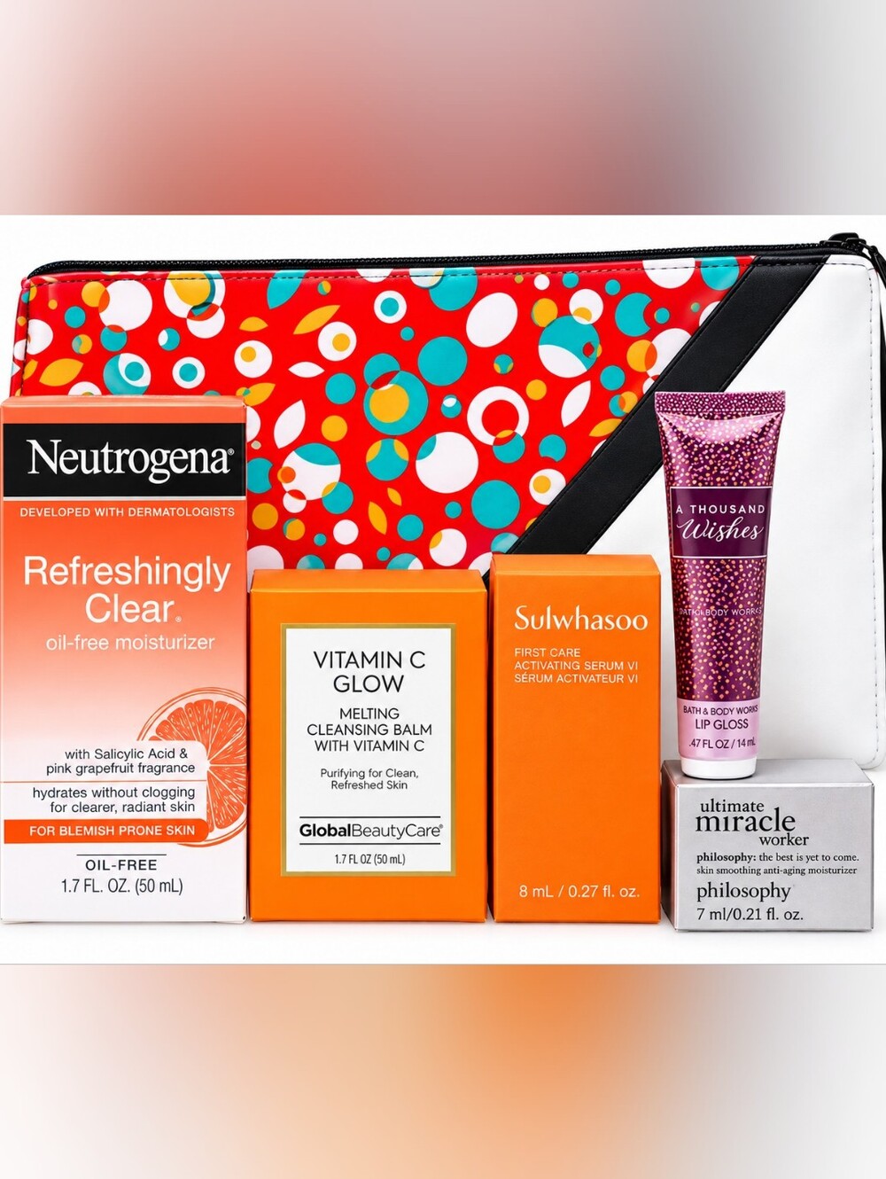 5 Piece Beauty Bundle + Makeup Bag - Picture 1 of 1